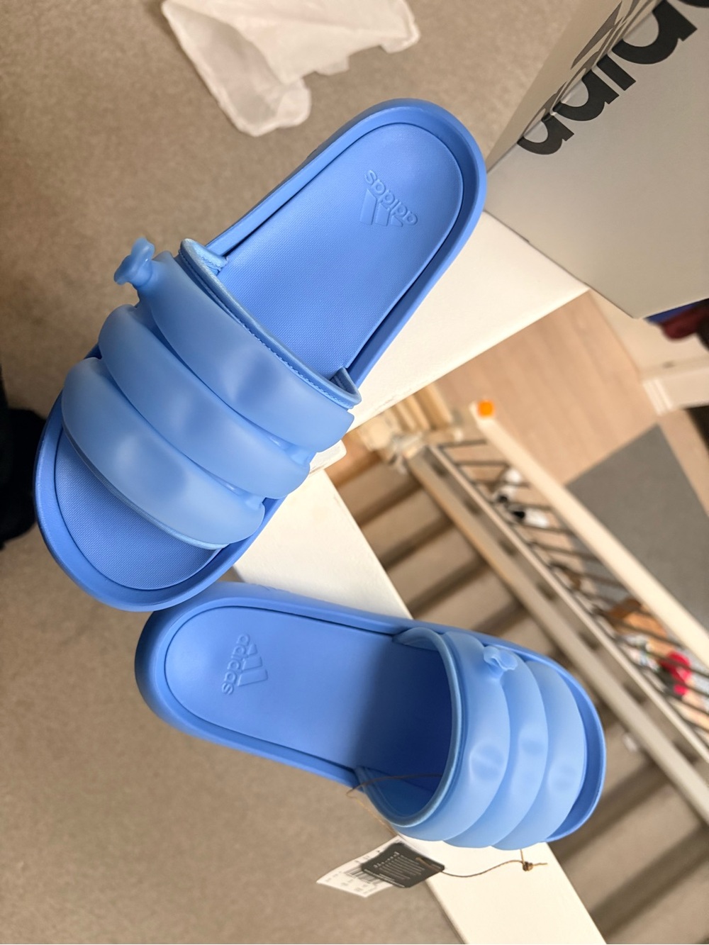 adidas Blue Adilette Zplaash Slide Sandals